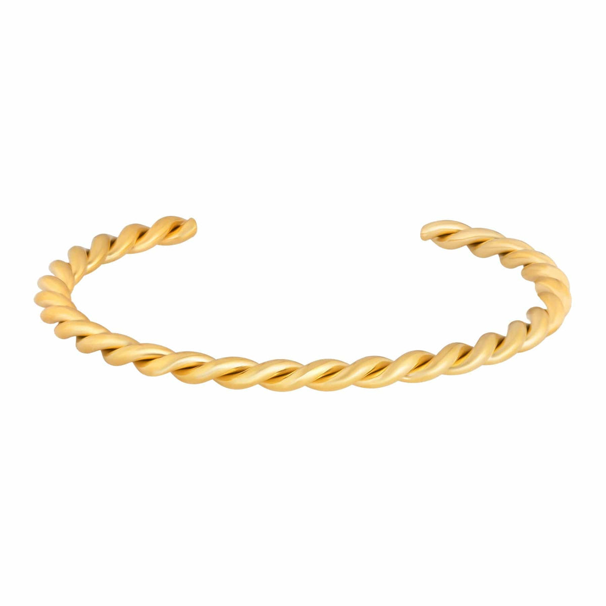BohoMoon Stainless Steel Twist Cuff Bracelet Gold