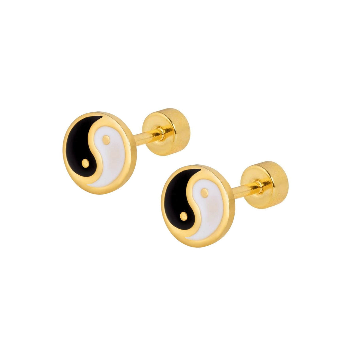 BOHOMOON Stainless Steel Elise Yin Yang Stud Earrings Gold