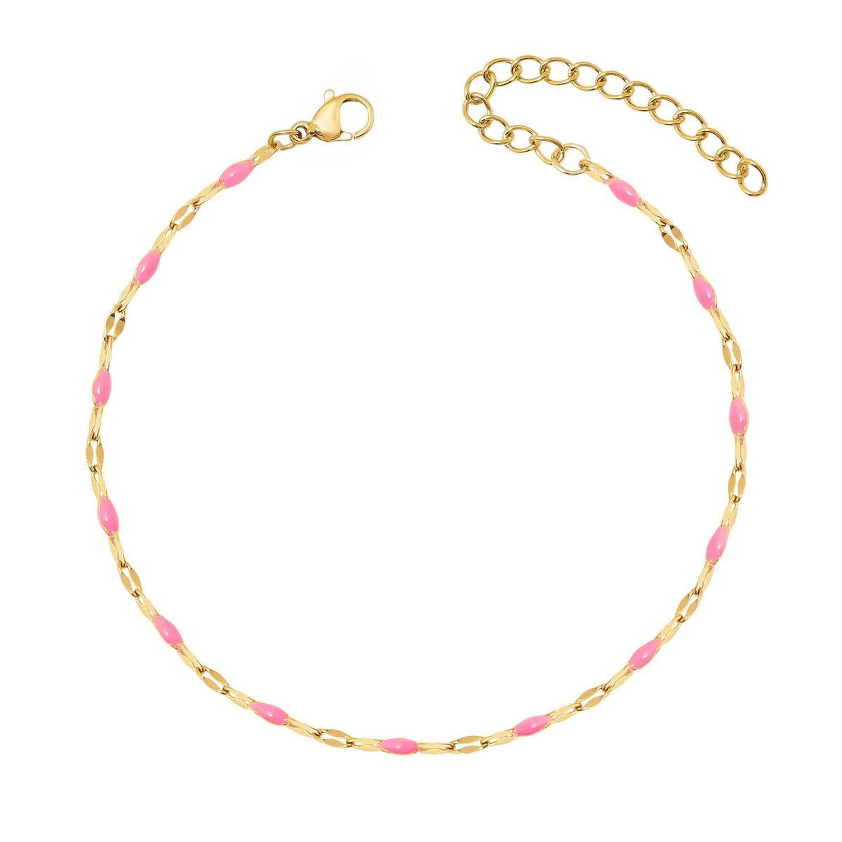BohoMoon Stainless Steel Breeze Bracelet Gold / Pink