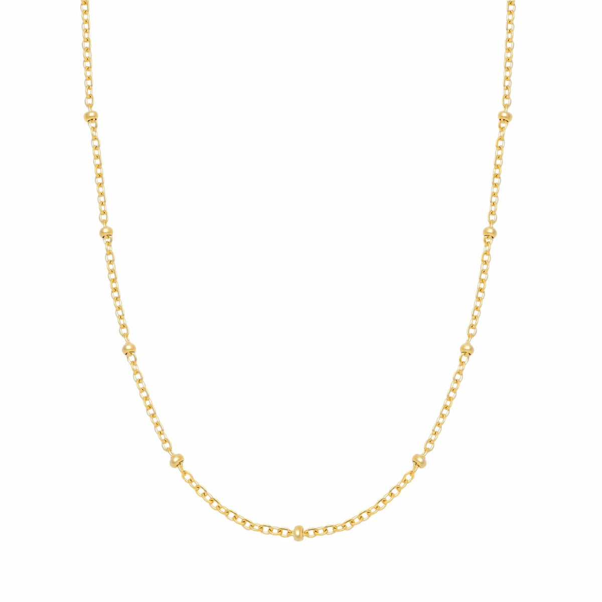 BohoMoon Stainless Steel Beaded Chain Gold