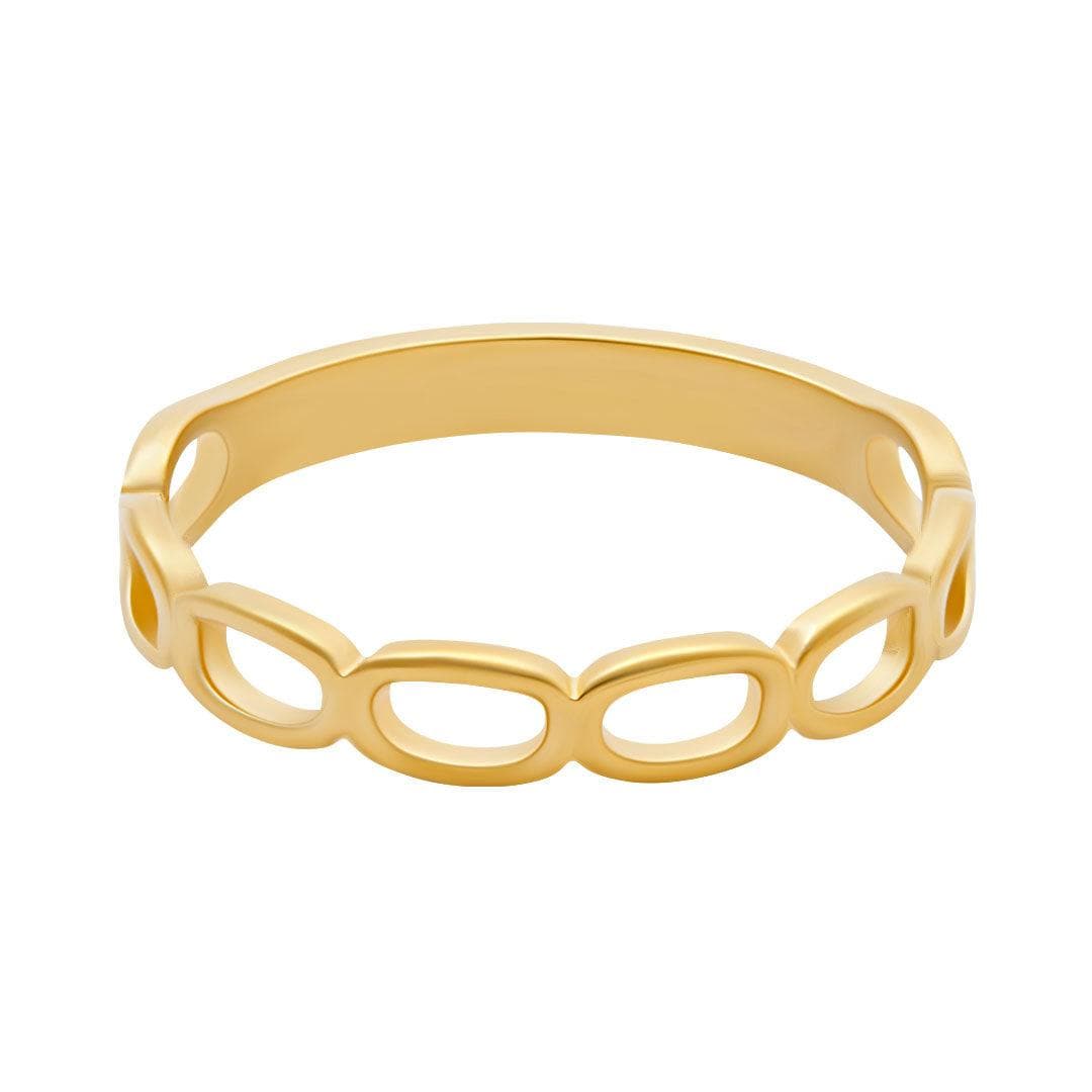 BohoMoon Stainless Steel Chain Ring Gold / US 5 / UK J / EUR 49 (x small)