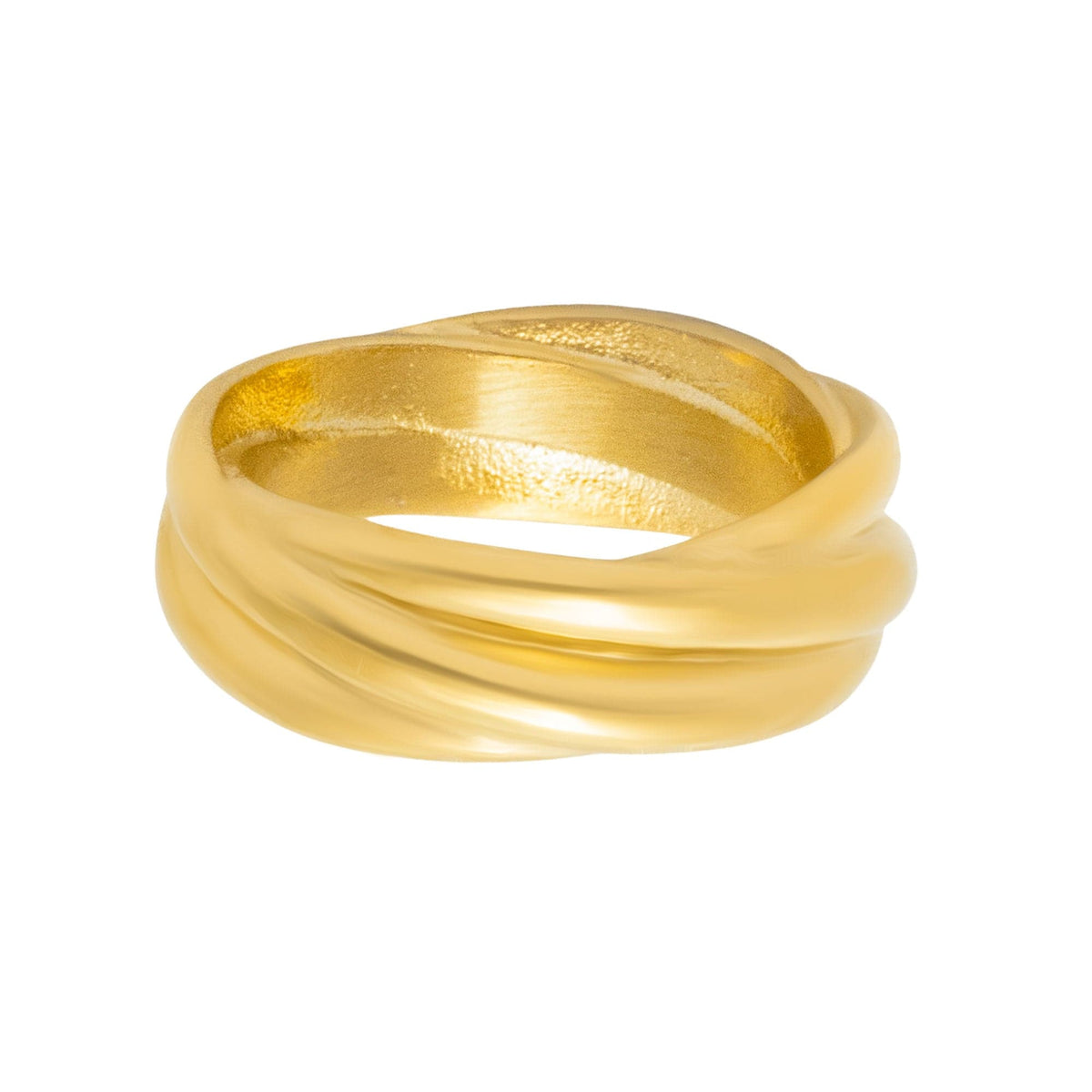 BohoMoon Stainless Steel Donatella Ring Gold / US 5 / UK J / EUR 49 (x small)