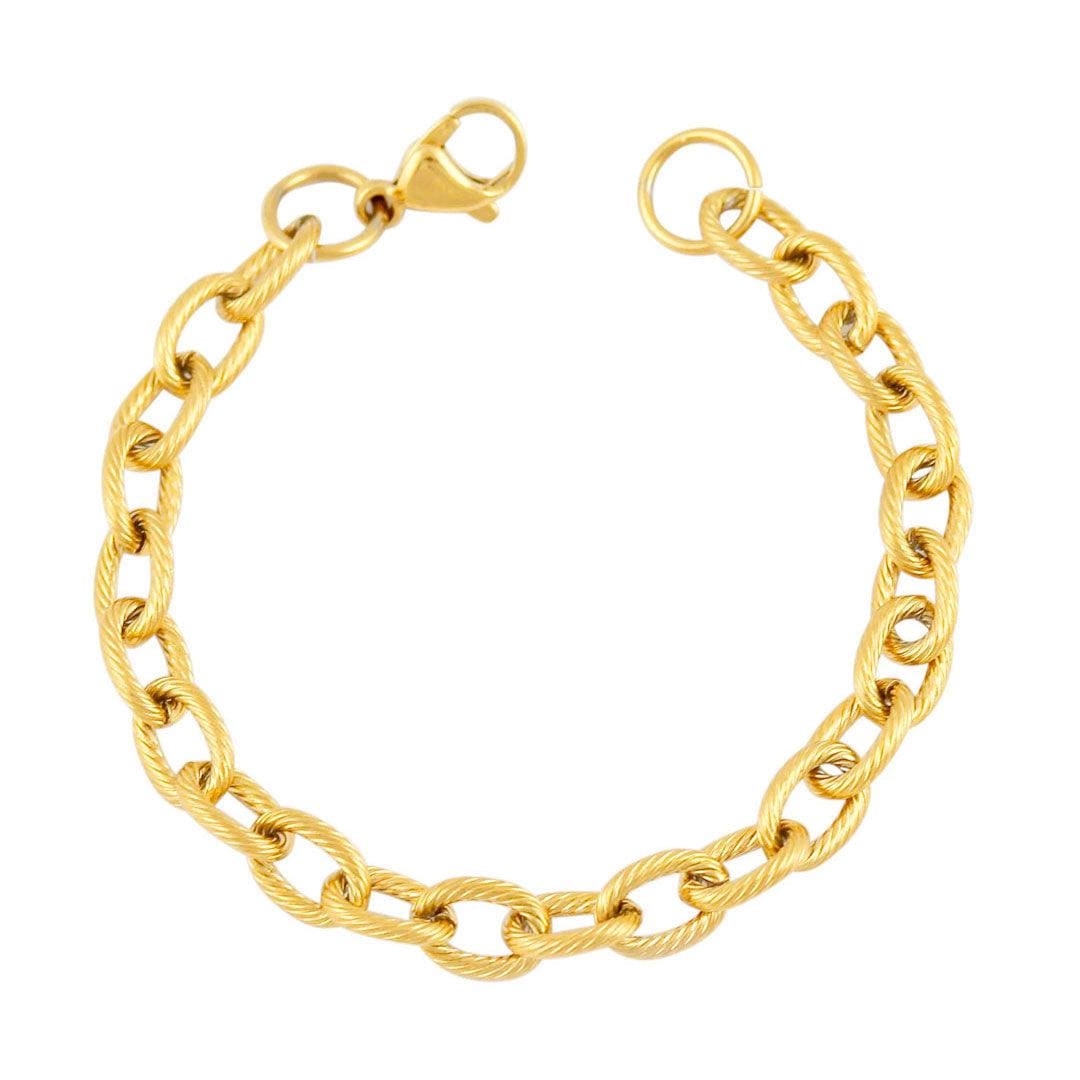 BohoMoon Stainless Steel Energy Bracelet Gold / Small