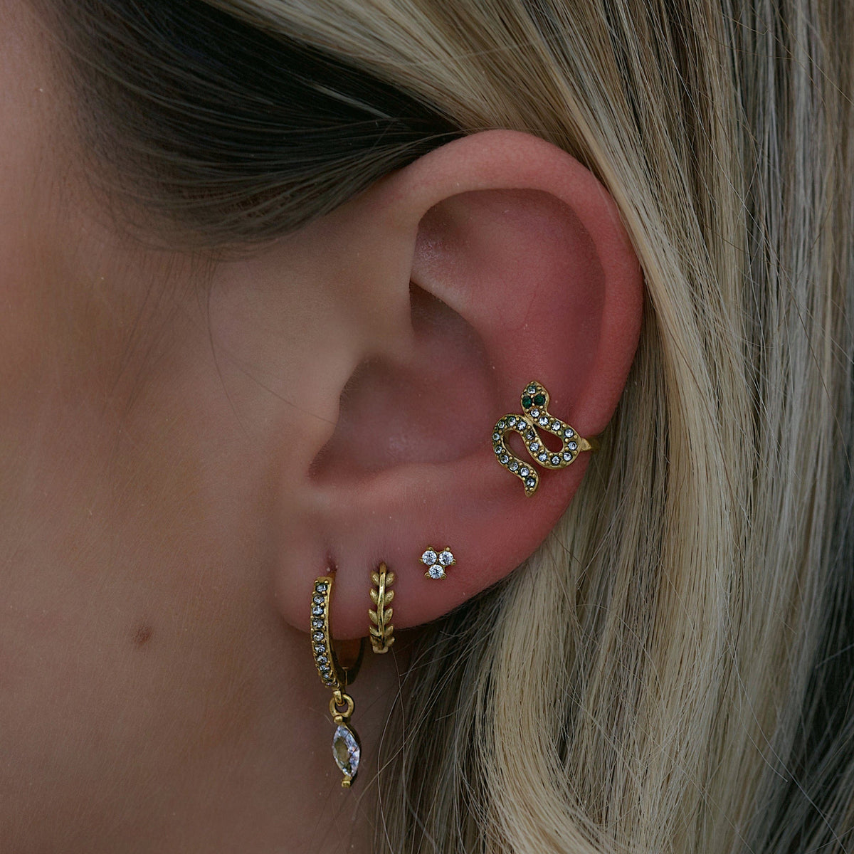 BOHOMOON Stainless Steel Slither Ear Cuff