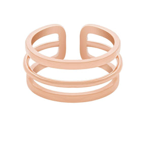 BohoMoon Stainless Steel Izzy Ring Rose Gold / US 6 / UK L / EUR 51 (small)