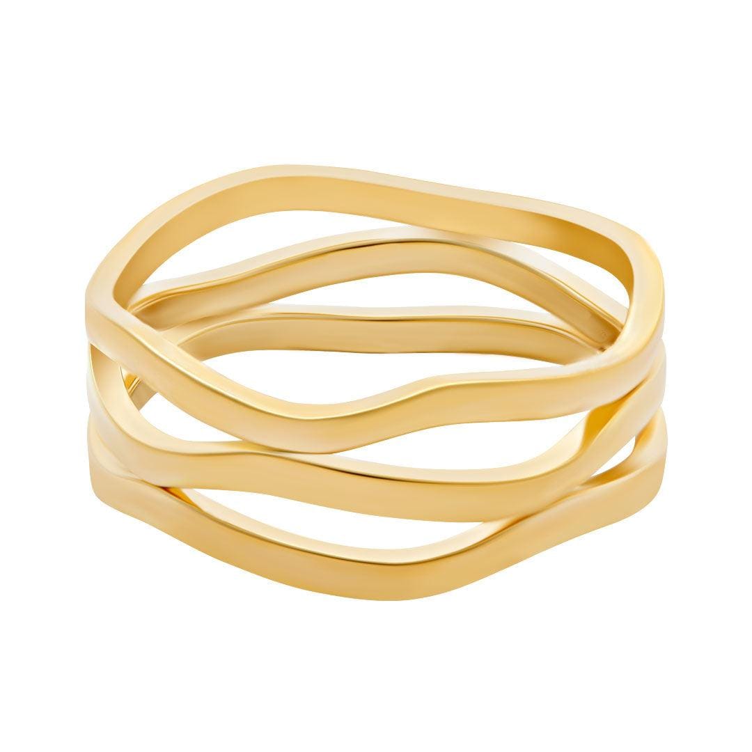 BohoMoon Stainless Steel Kendall Ring Gold / US 6 / UK L / EUR 51 (small)