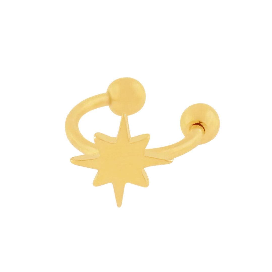 BOHOMOON Stainless Steel Northern Star Ear Cuff Gold