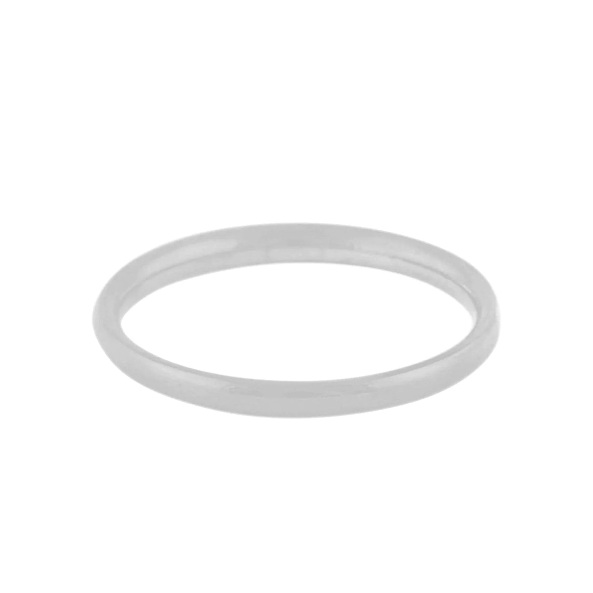 BohoMoon Stainless Steel Plain Band Ring Silver / US 5 / UK J / EUR 49 (x small)