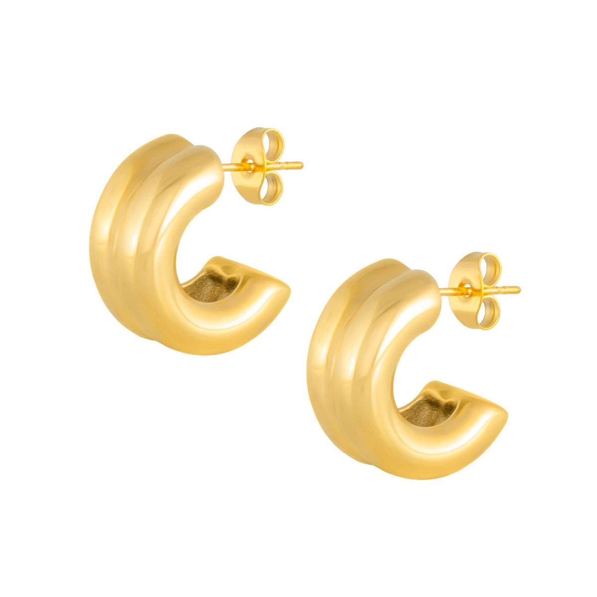 BOHOMOON Stainless Steel Rafaela Hoop Earrings Gold