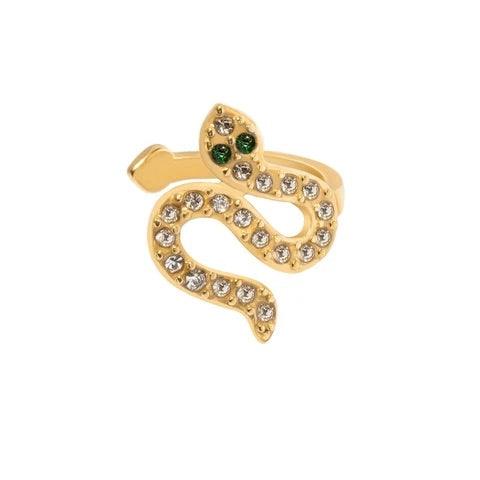 BOHOMOON Stainless Steel Slither Ear Cuff Gold
