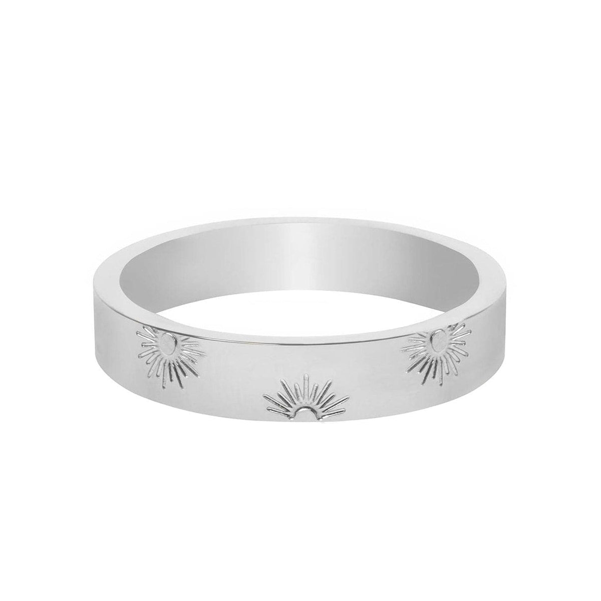 BohoMoon Stainless Steel Sunbeam Ring Silver / US 4 / UK H / EUR 46 / (xxsmall)