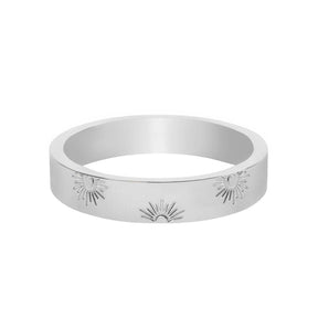 BohoMoon Stainless Steel Sunbeam Ring Silver / US 4 / UK H / EUR 46 / (xxsmall)