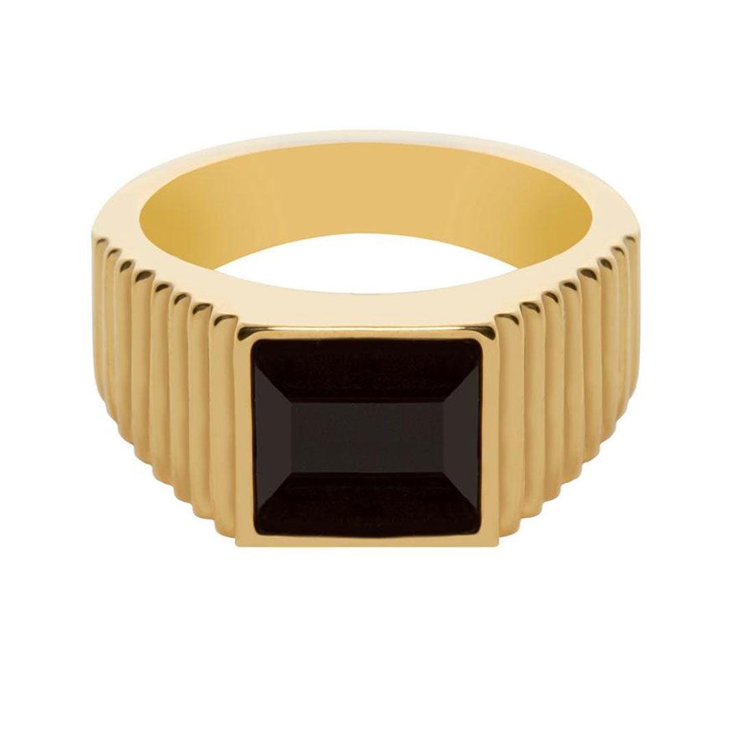 BohoMoon Stainless Steel Zara Ring Gold / US 6 / UK L / EUR 51 (small)