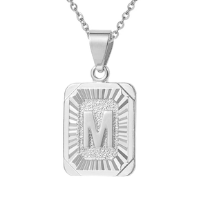 BOHOMOON Stainless Steel Luxe Initial Necklace Silver / A