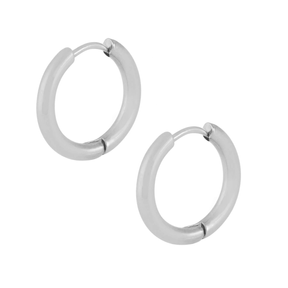 BOHOMOON Stainless Steel Milla Hoop Earrings Silver / 13mm